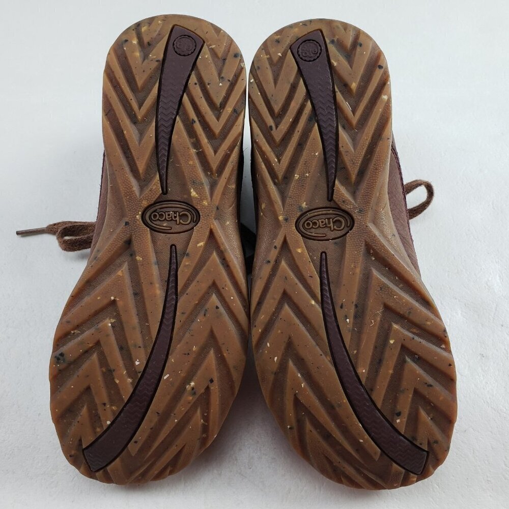 Chaco Barbary Waterproof Ankle Boot Womens 6.5 Brown Leather Lined Lace Up - Picture 10 of 13